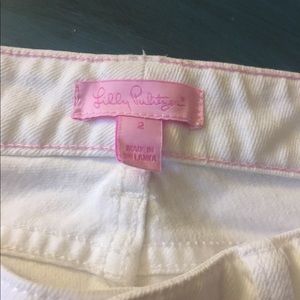 Lilly Pulitzer White Cropped Pants Size 2